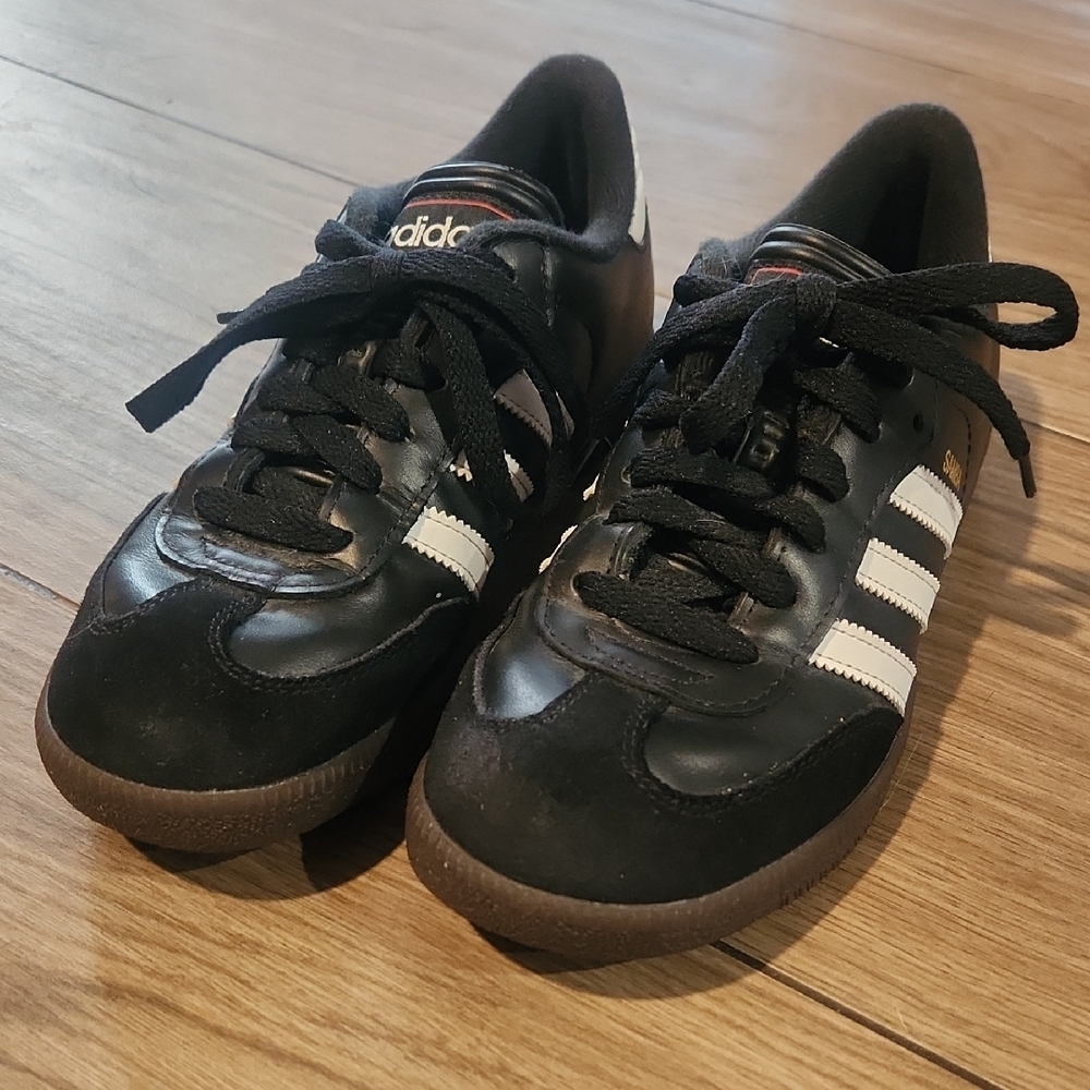 Adidas Classic Black Sneakers with White Stripes